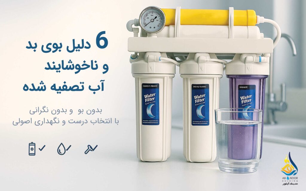 6 دلیل اصلی بوی بد و ناخوشایند آب تصفیه شده